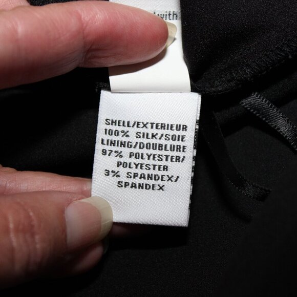 Diane Von Furstenberg Womens Fleurette Silk Dress Black Red Teardrop Size 4 - Picture 11 of 16